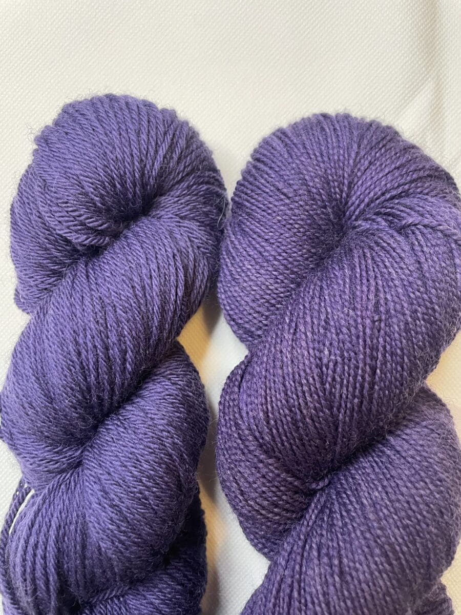 Violet Fingering Naturally Dyed Yarn 4 Violet Fingering Naturally Dyed Yarn - Image 4