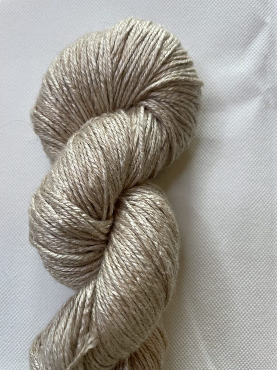 Tussah Silk & Camel Yarn Light Tan DK Naturally Dyed Yarn
