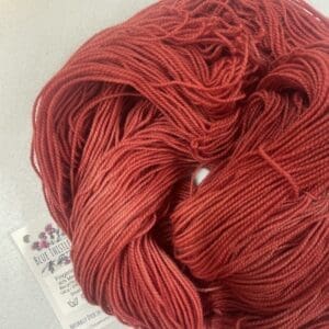Red Fingering Weight Naturally Dyed Yarn
