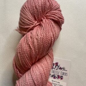 Blue Thistle Fibers Medium Pink Cotton Sport
