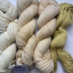 Yellow Fingering Weight Naturally Dyed Yarn