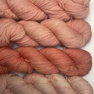 Pink Worsted Naturally Dyed Yarn